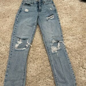 pacsun ripped blue jeans